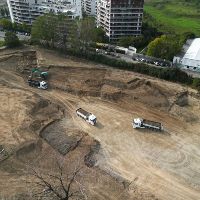 Il cantiere di via Caravaggio