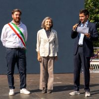 La Delegata CONI Claudia Giordani, a Segrate, settembre 2026, per la consegna delle benemerenze sportive "ONDA D'ORO"