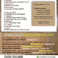 Calendario Stagione Teatrale 2026-2027 Calendario Stagione Teatrale 2026-2027
