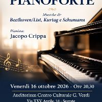 Concerto pianistico 16 ottobre 2026