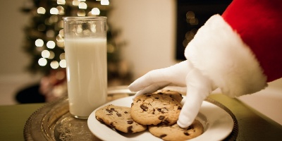 Merenda e giochi con Babbo Natale