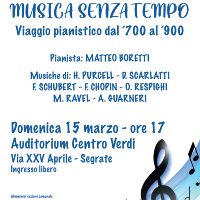 Segrate in Musica 15 marzo 2026 Segrate in Musica 15 marzo 2026